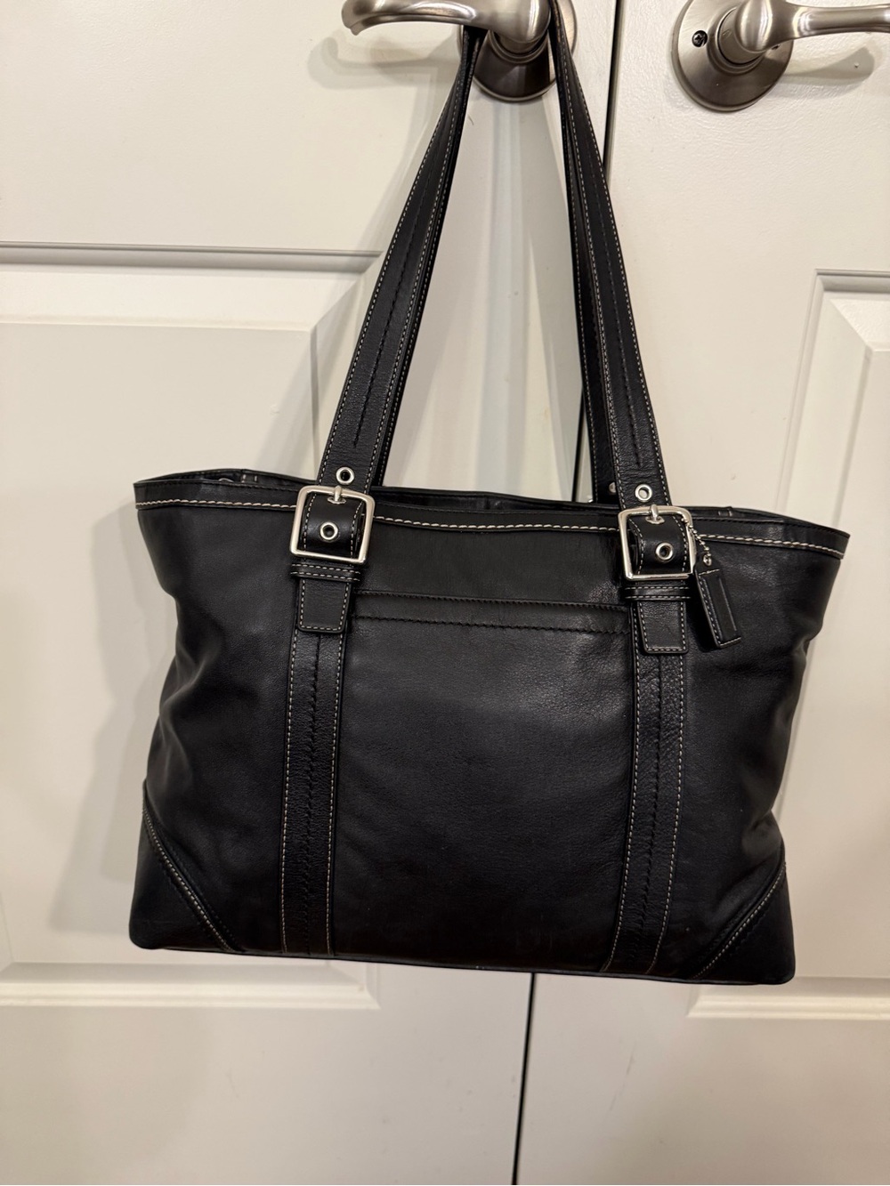 Vintage Coach Hamptons Leather Large Carryall Tote
